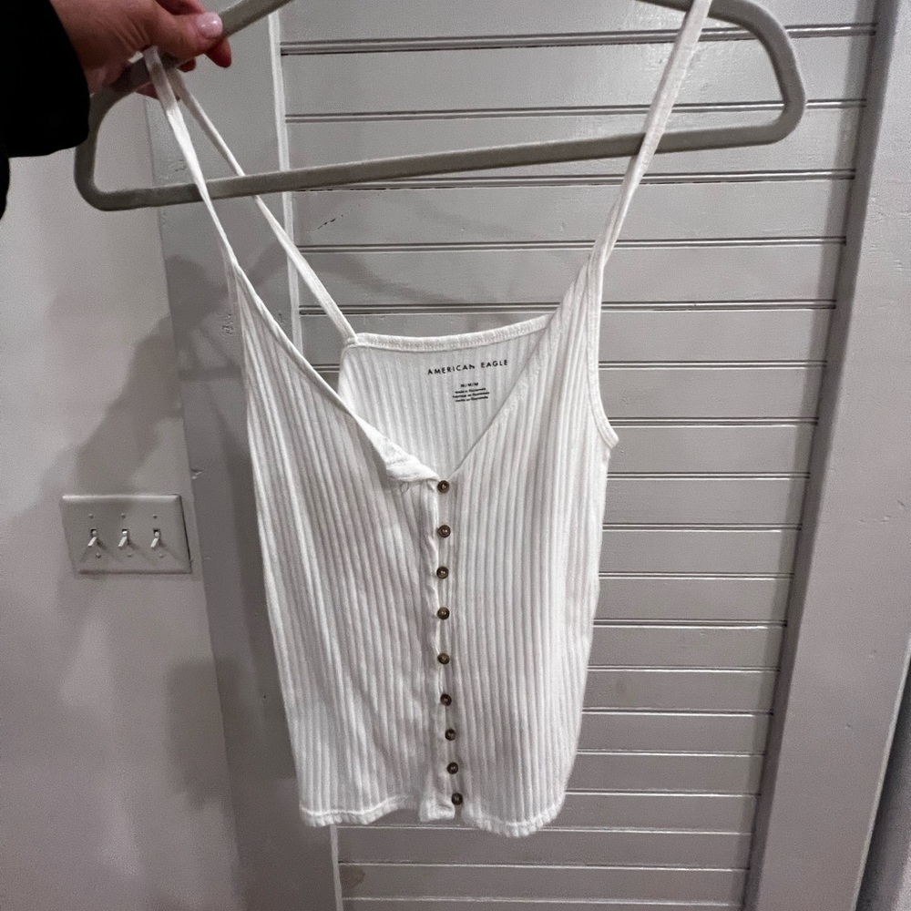 American eagle white tank